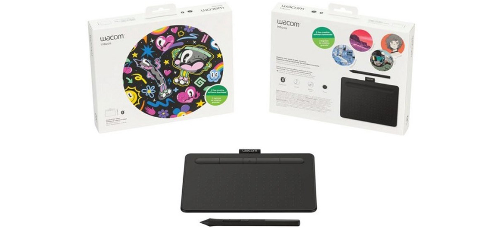 Bảng vẽ Wacom Intuos, Small - Bluetooth - Black (CTL-4100WL/K0-CX)